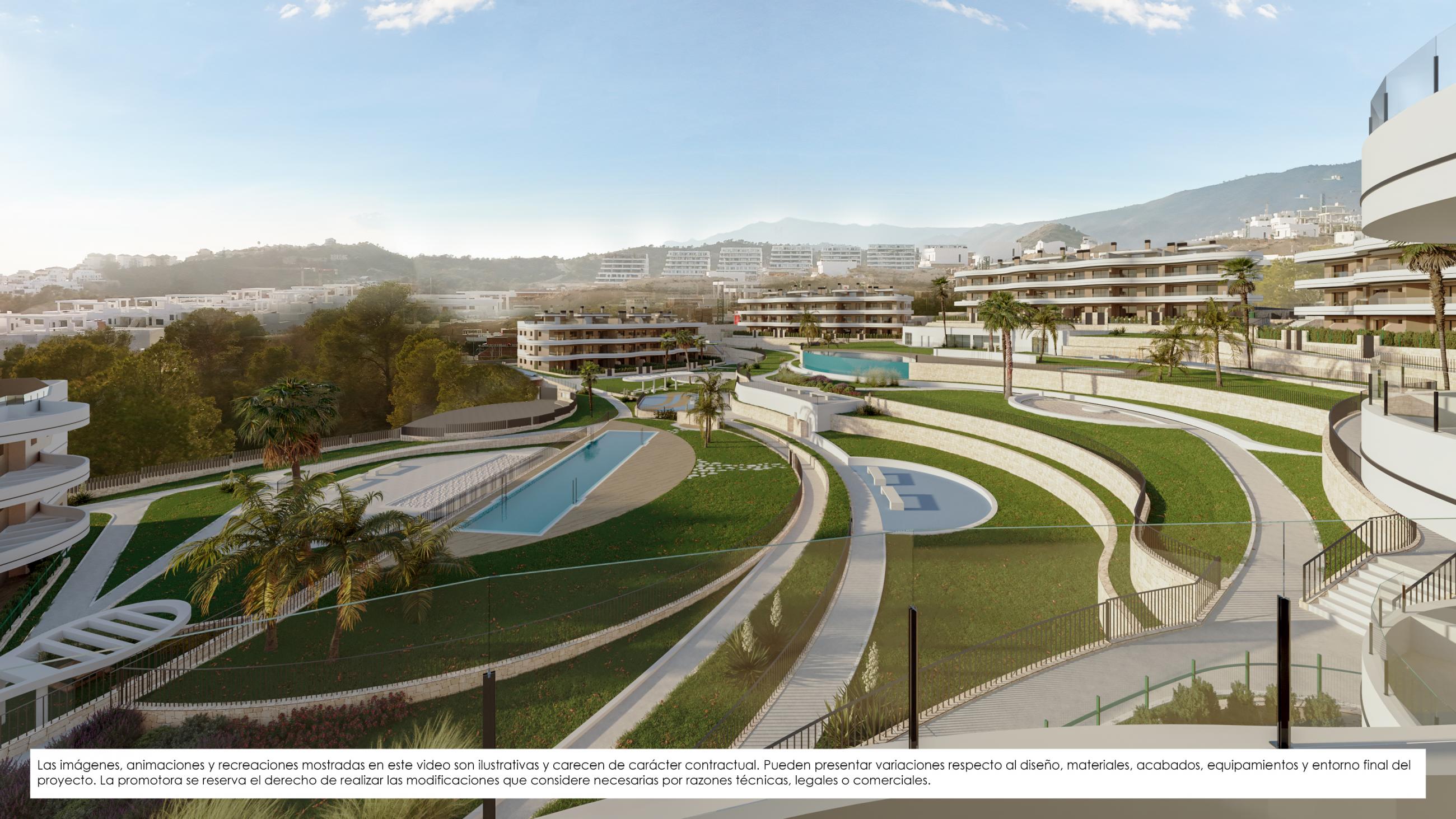 View from Balcón de Finestrat over the resort (visualisation)