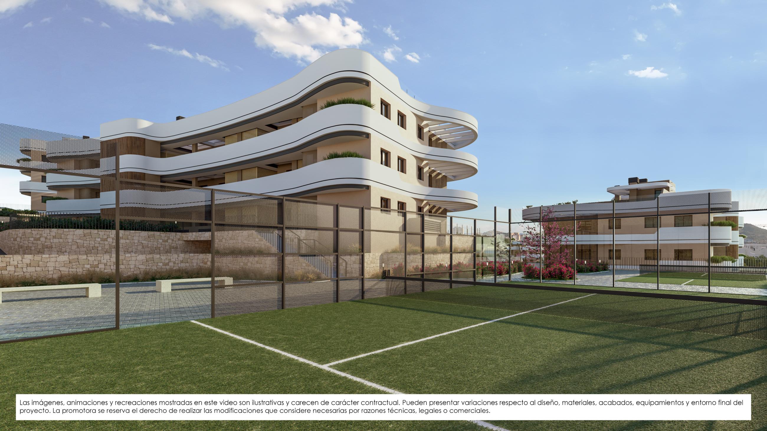 Padel and pickleball court of the resort (visualisation)