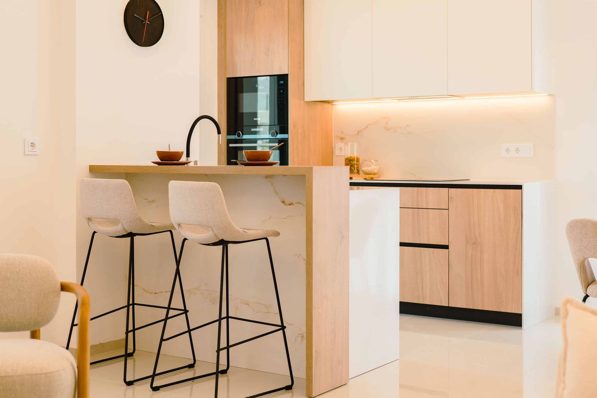 Kitchen of the show apartment