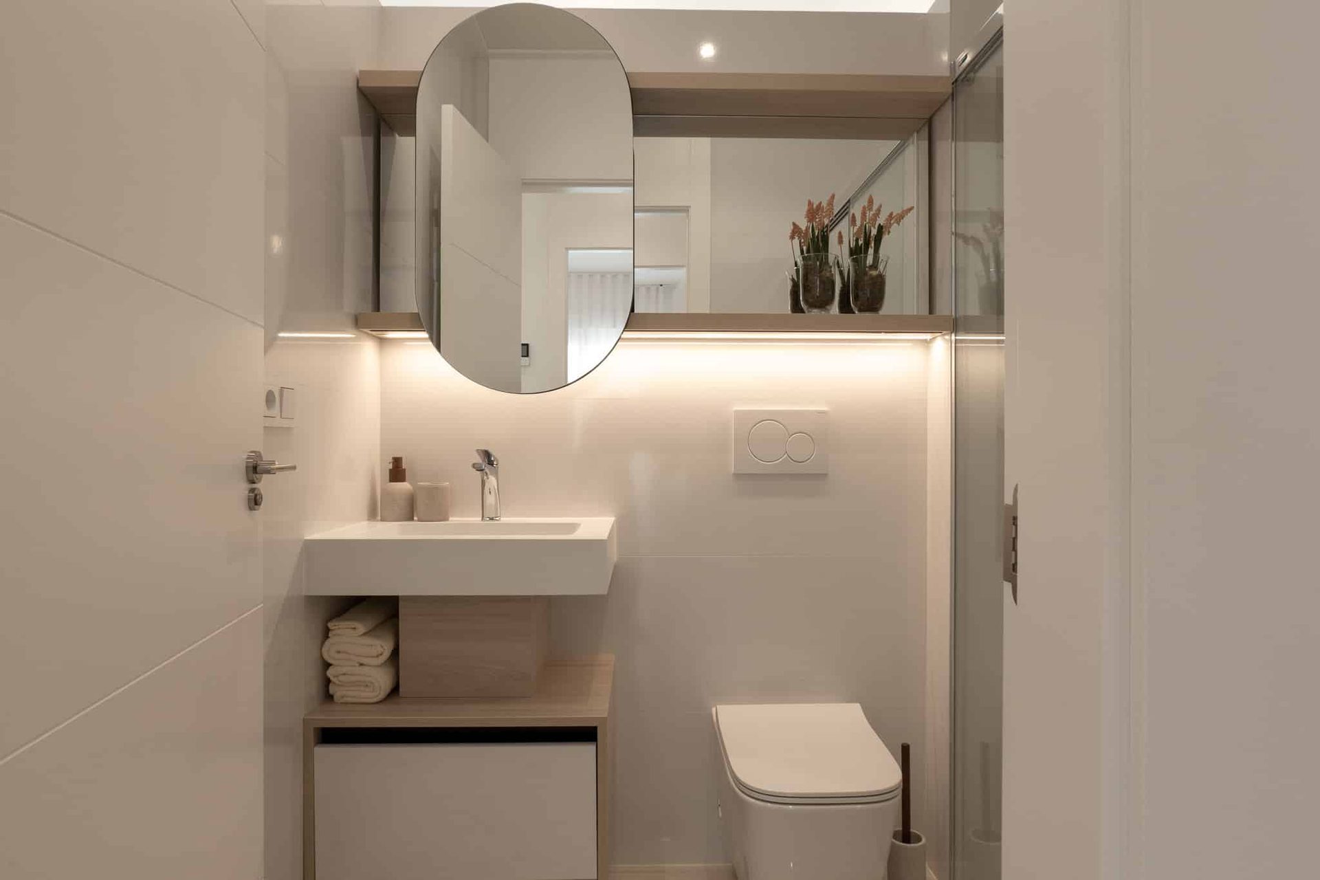 Badezimmer der Musterwohnung