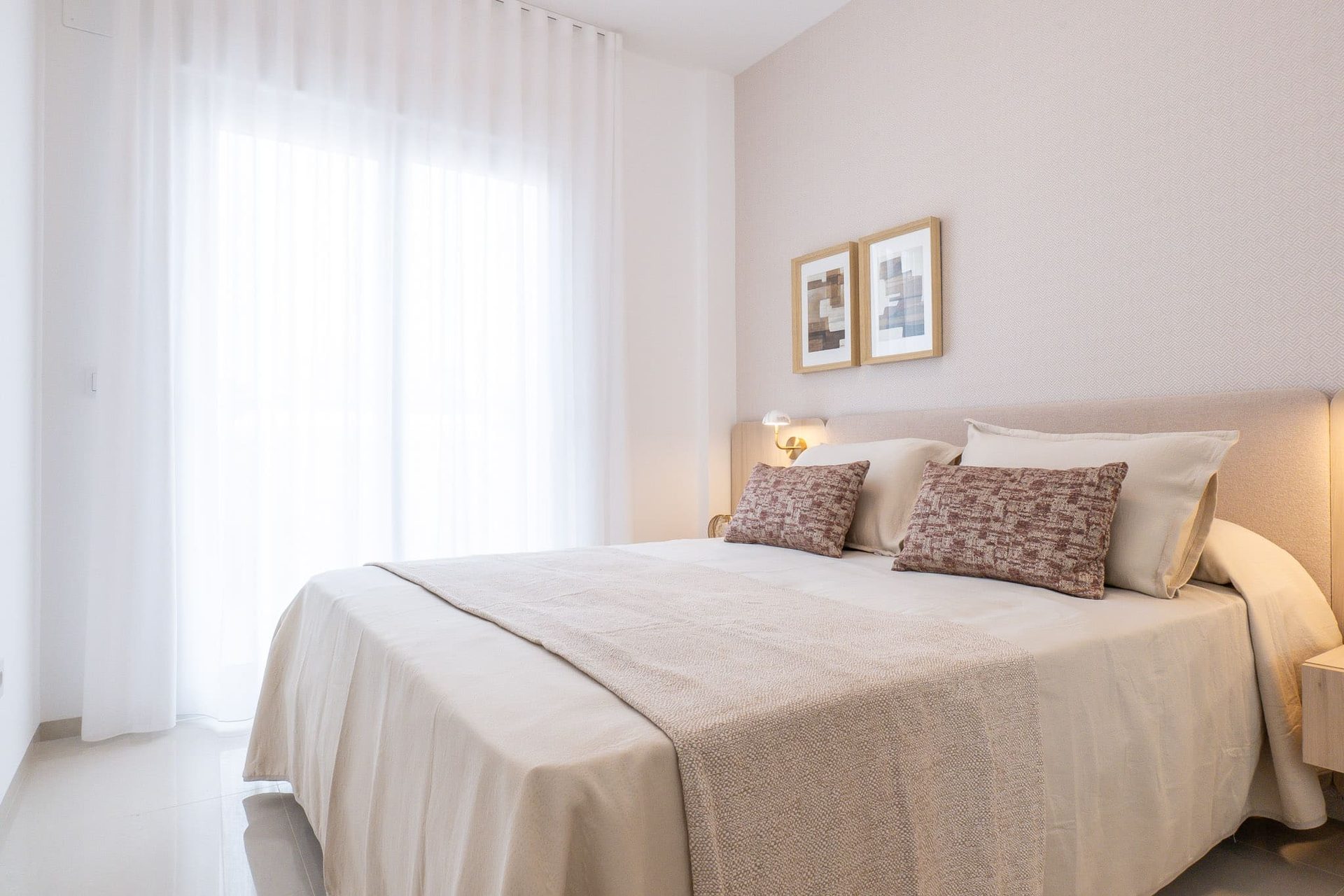 Schlafzimmer der Musterwohnung