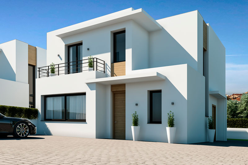 Street view of the house, visualisation