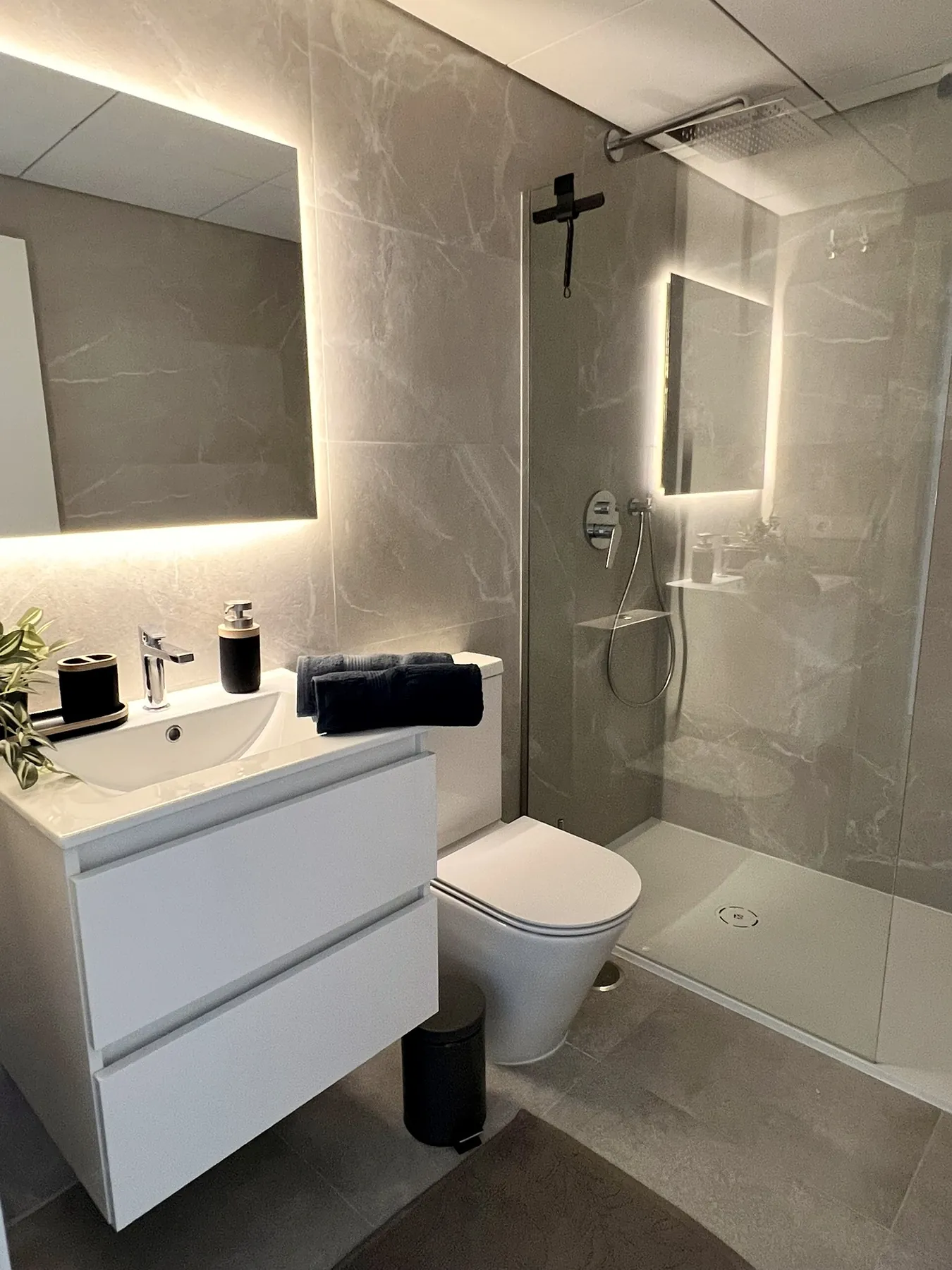 Bathroom with walk-in shower