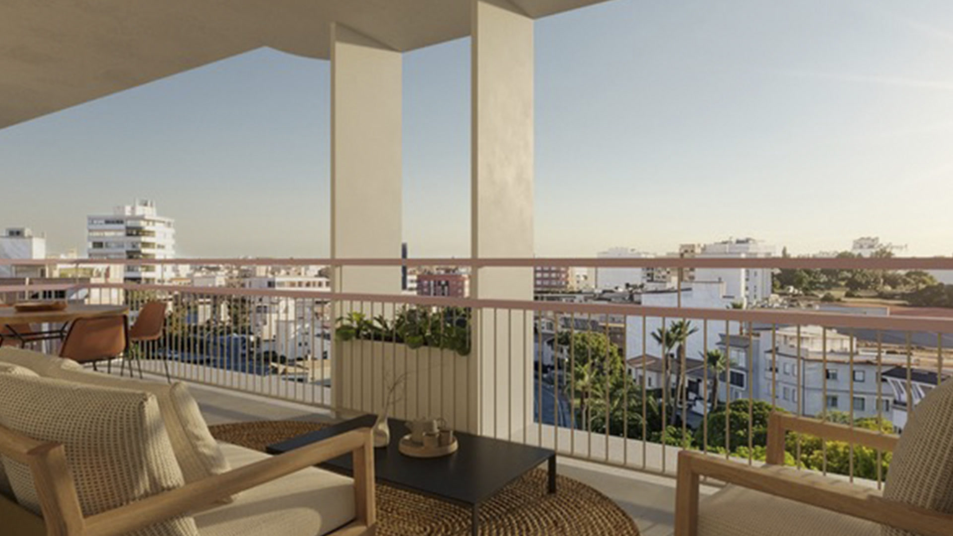 Terrace overlooking Guardamar, visualisation