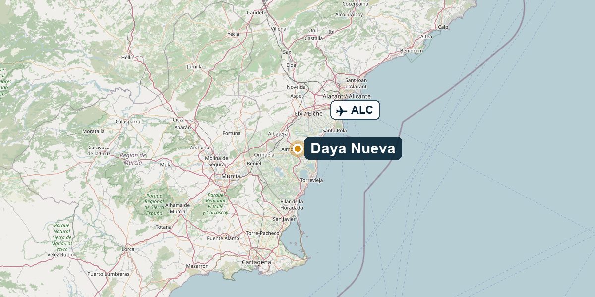 Overview map Daya Nueva – Region