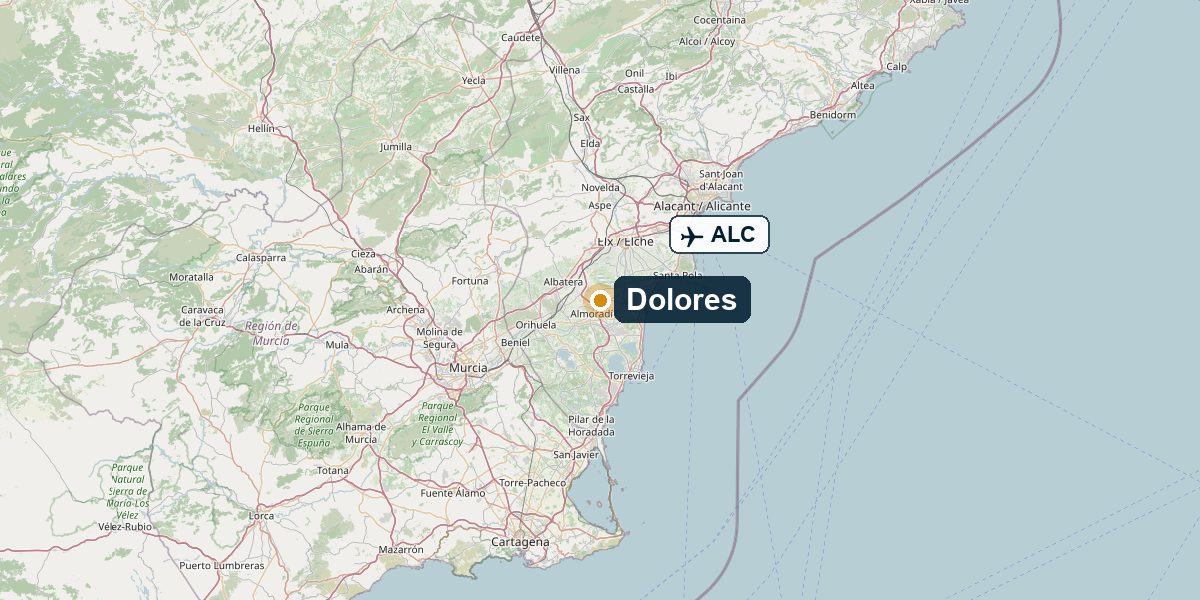 Overview map Dolores – Region