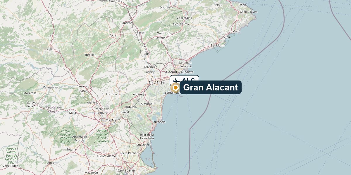 Overview map Gran Alacant – Region