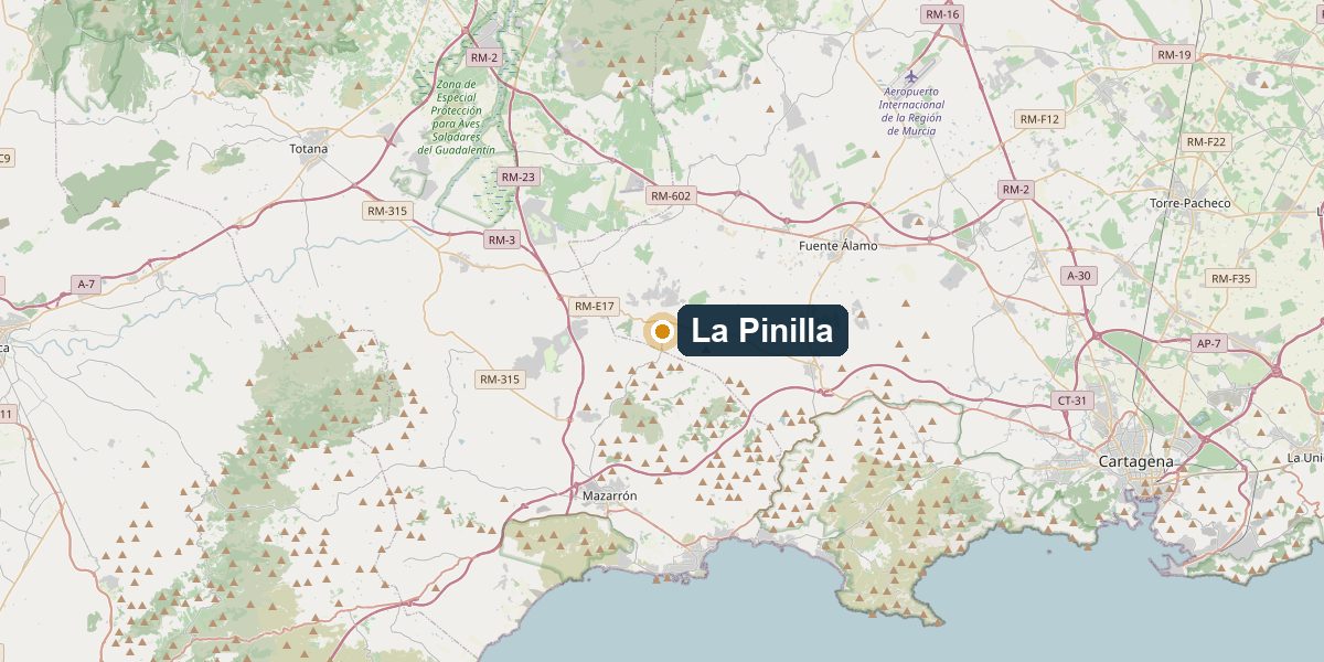 Overview map La Pinilla – Surroundings