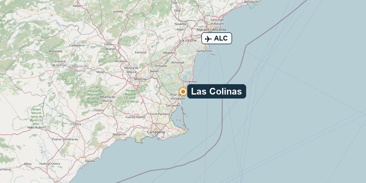 Übersichtskarte Las Colinas, Dehesa de Campoamor – Region