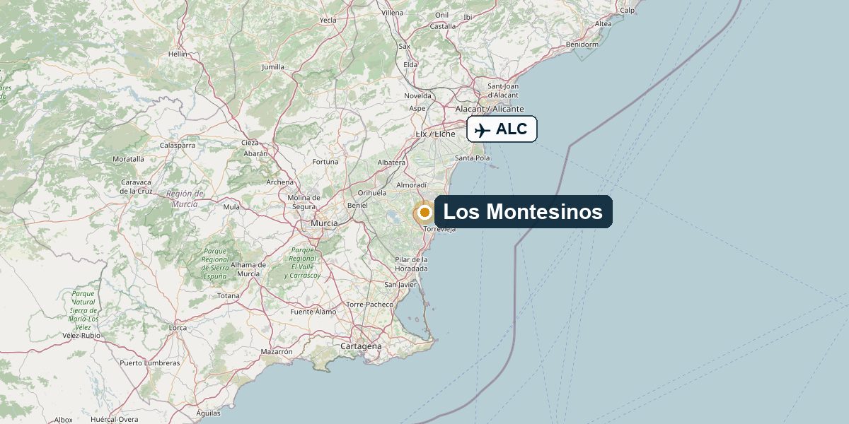Übersichtskarte Los Montesinos – Region