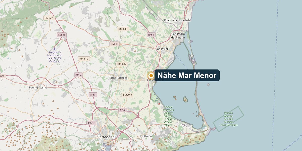 Overview map Nähe Mar Menor, Los Alcázares – Surroundings