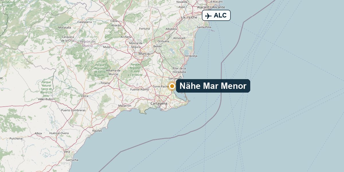 Overview map Nähe Mar Menor, Los Alcázares – Region