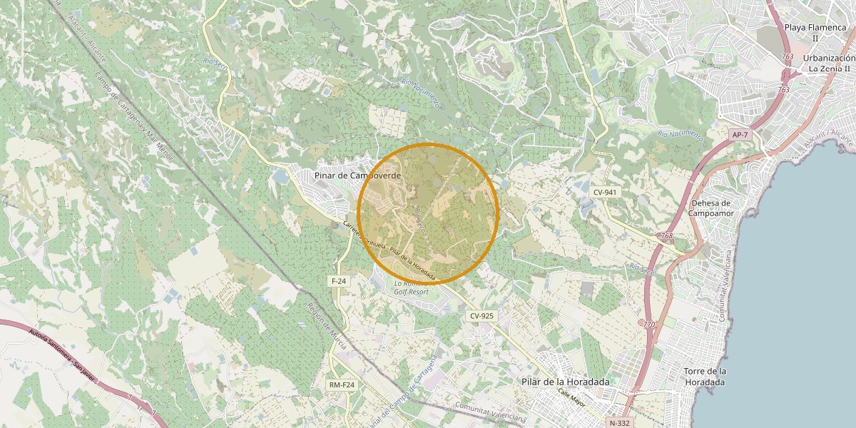 Overview map Pilar de la Horadada – Town
