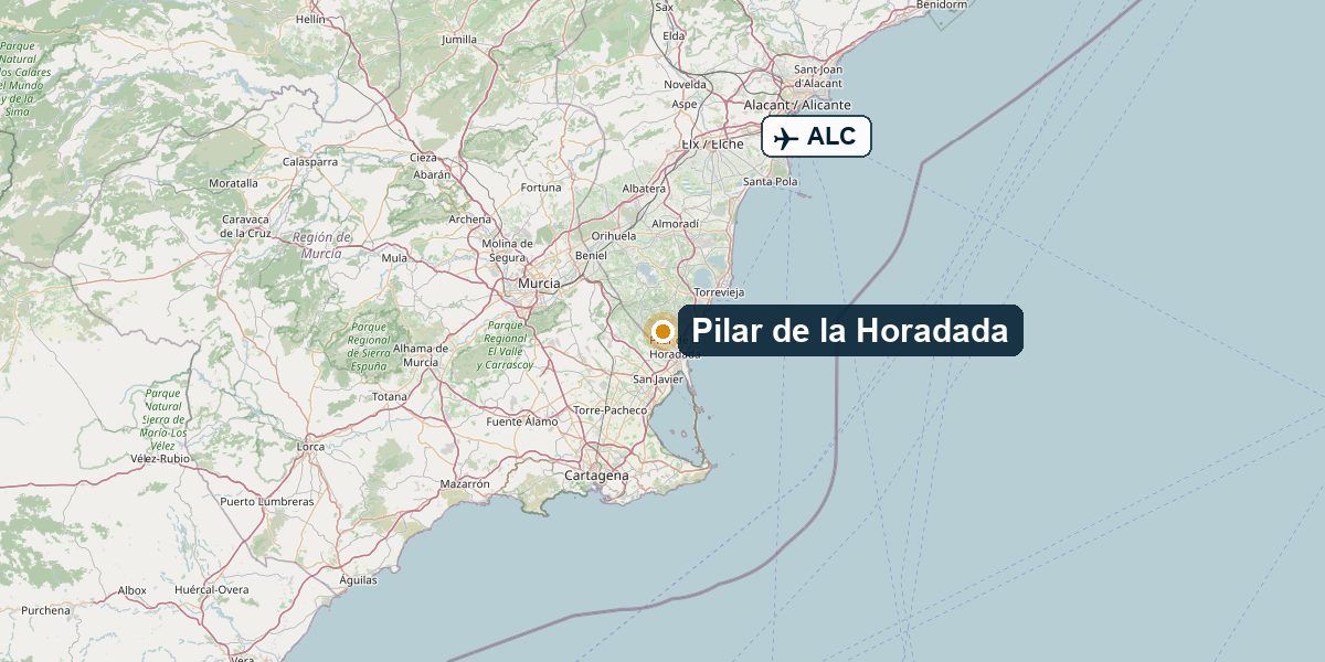 Overview map Pilar de la Horadada – Region