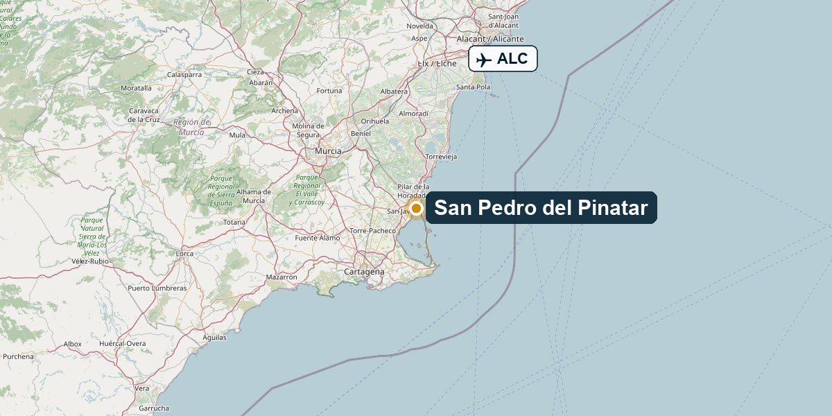 Overview map San Pedro del Pinatar, Lo Pagán – Region