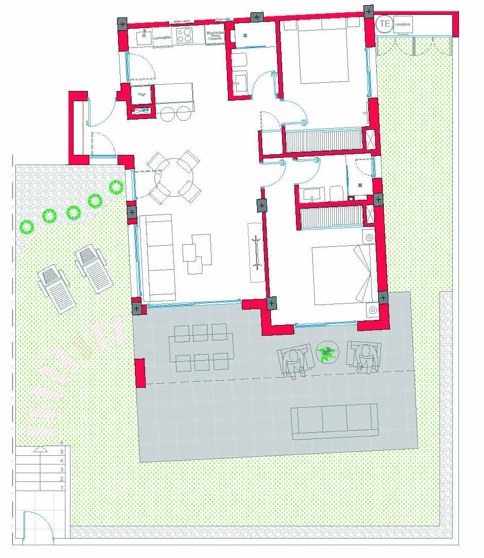 Floor plan of the apartment