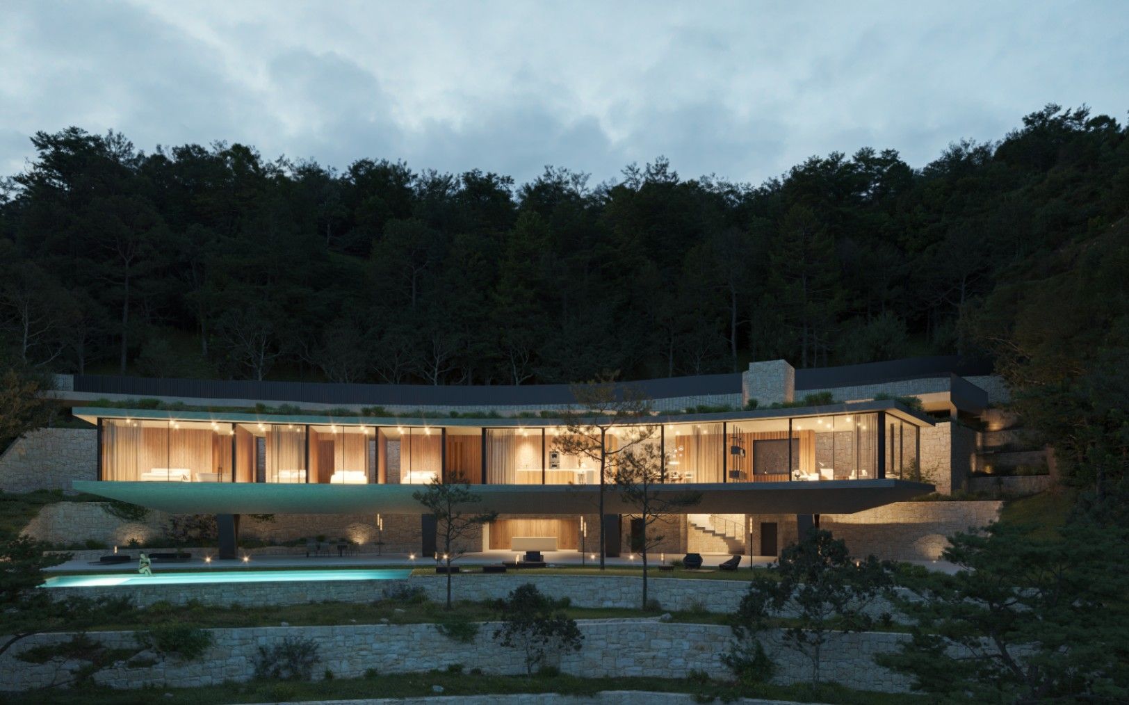Avantgarde-Villa mit Meerblick auf funf Stuetzen – Foto 6