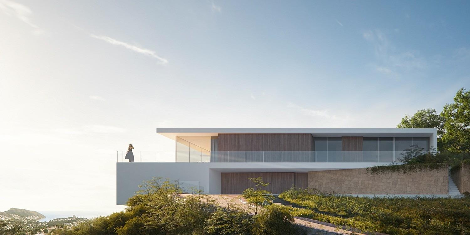 Design-Villa mit 180-Grad-Panoramablick – Foto 1