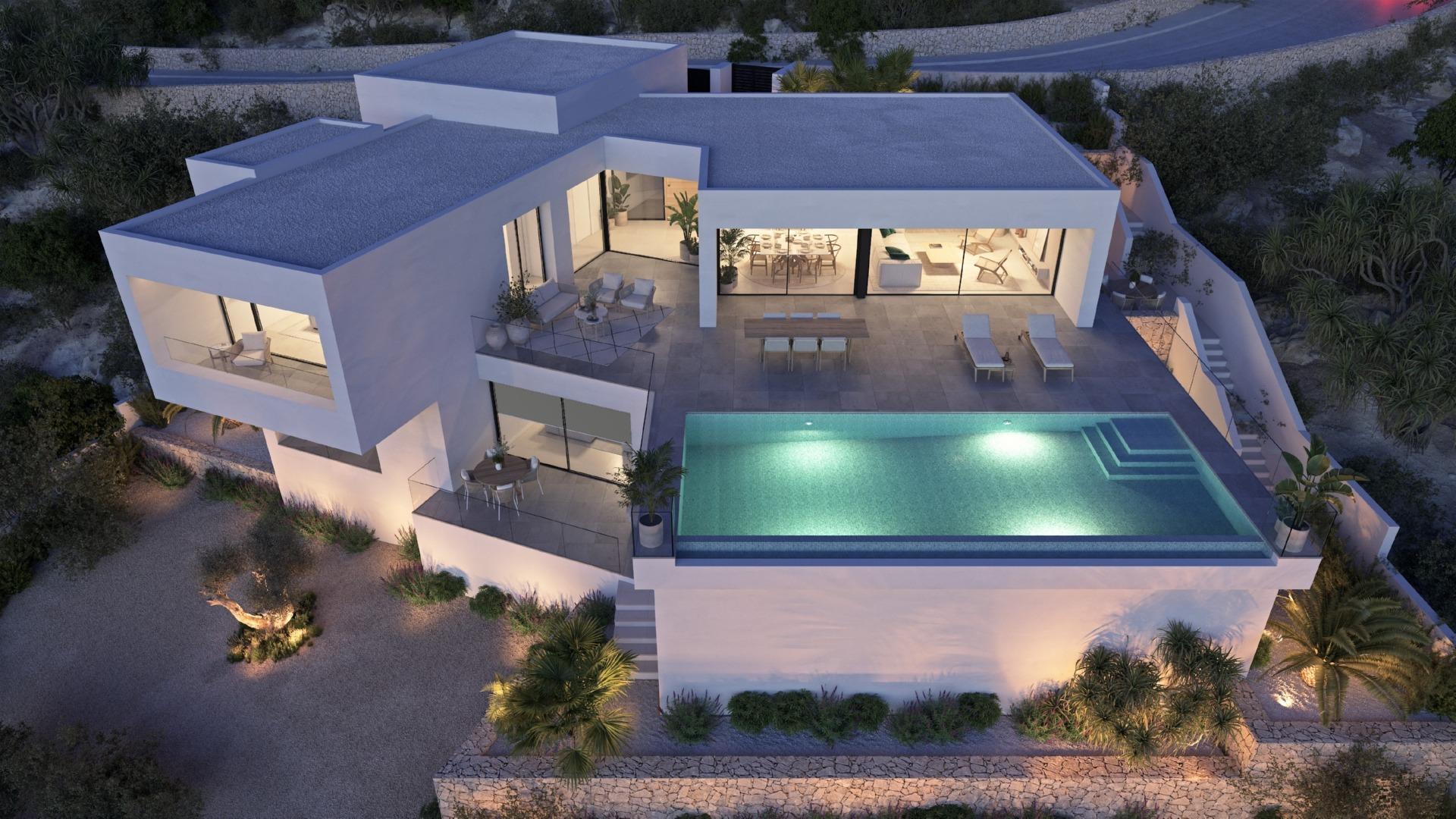 Kubistische Design-Villa mit Meerblick – Foto 1