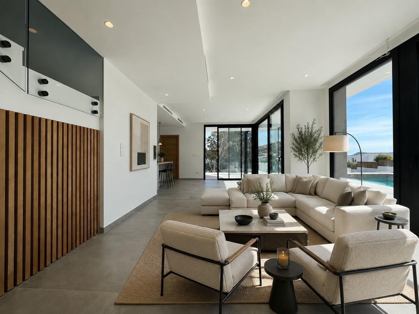 Moderne Villa mit Panoramaterrasse in Benimeit – Foto 5