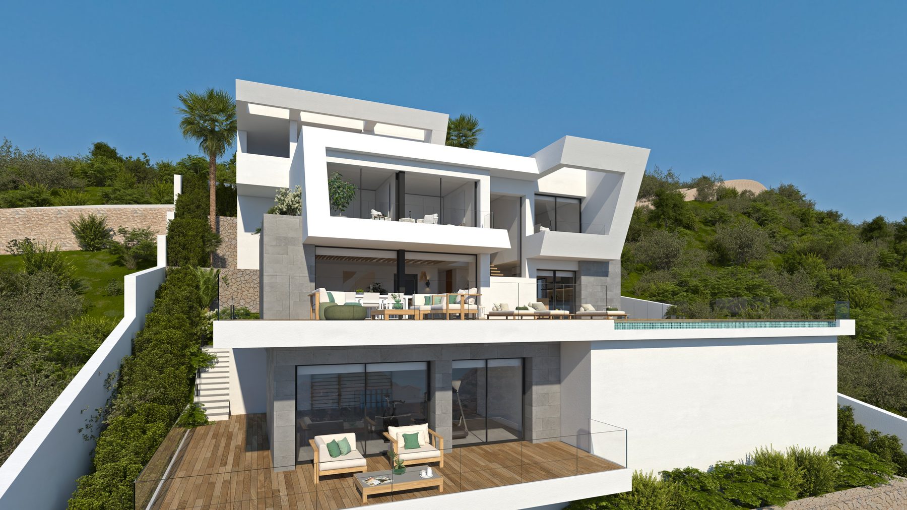 Front view of Villa Amanecer