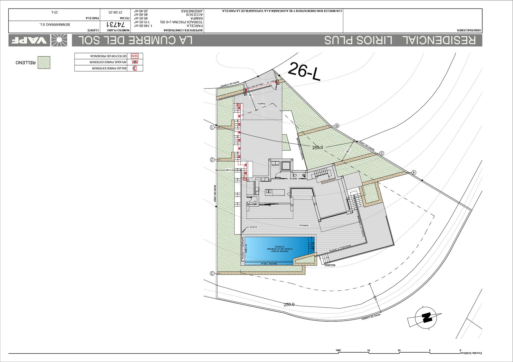 Grundriss 1 der Villa Aral
