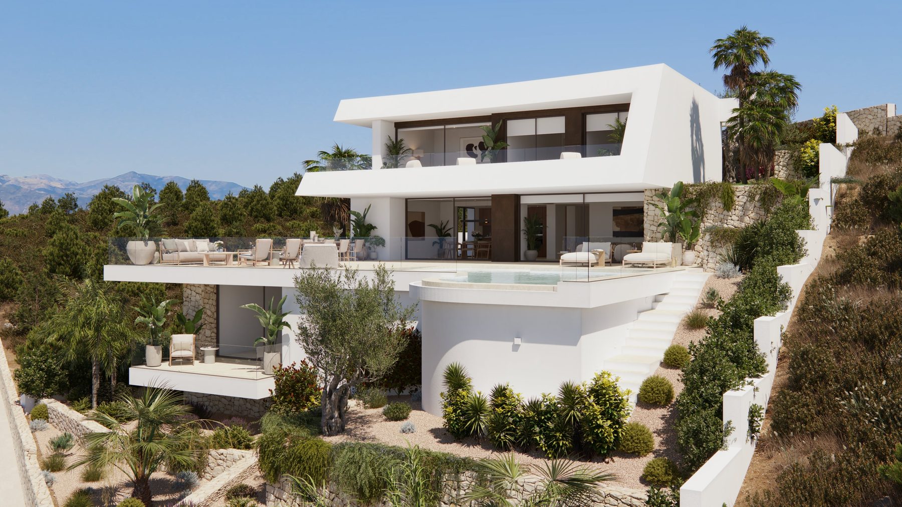An architecture that opens itself to the landscape and the light