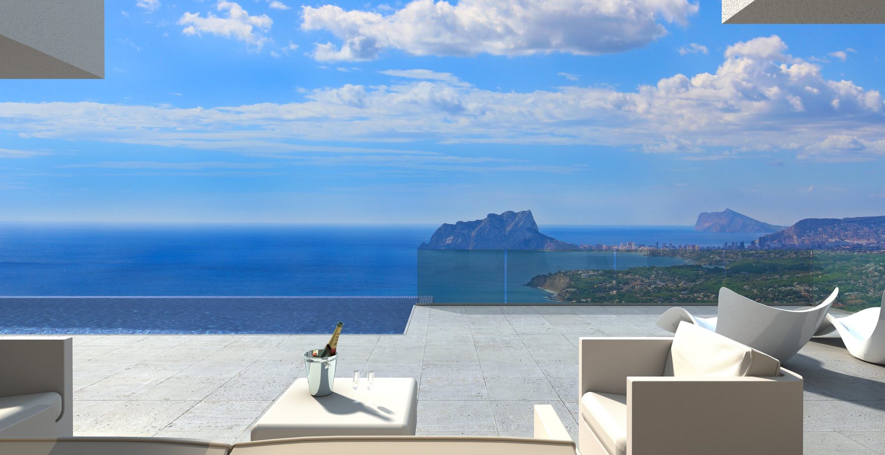 Eine Terrasse, die zum Verweilen einlädt