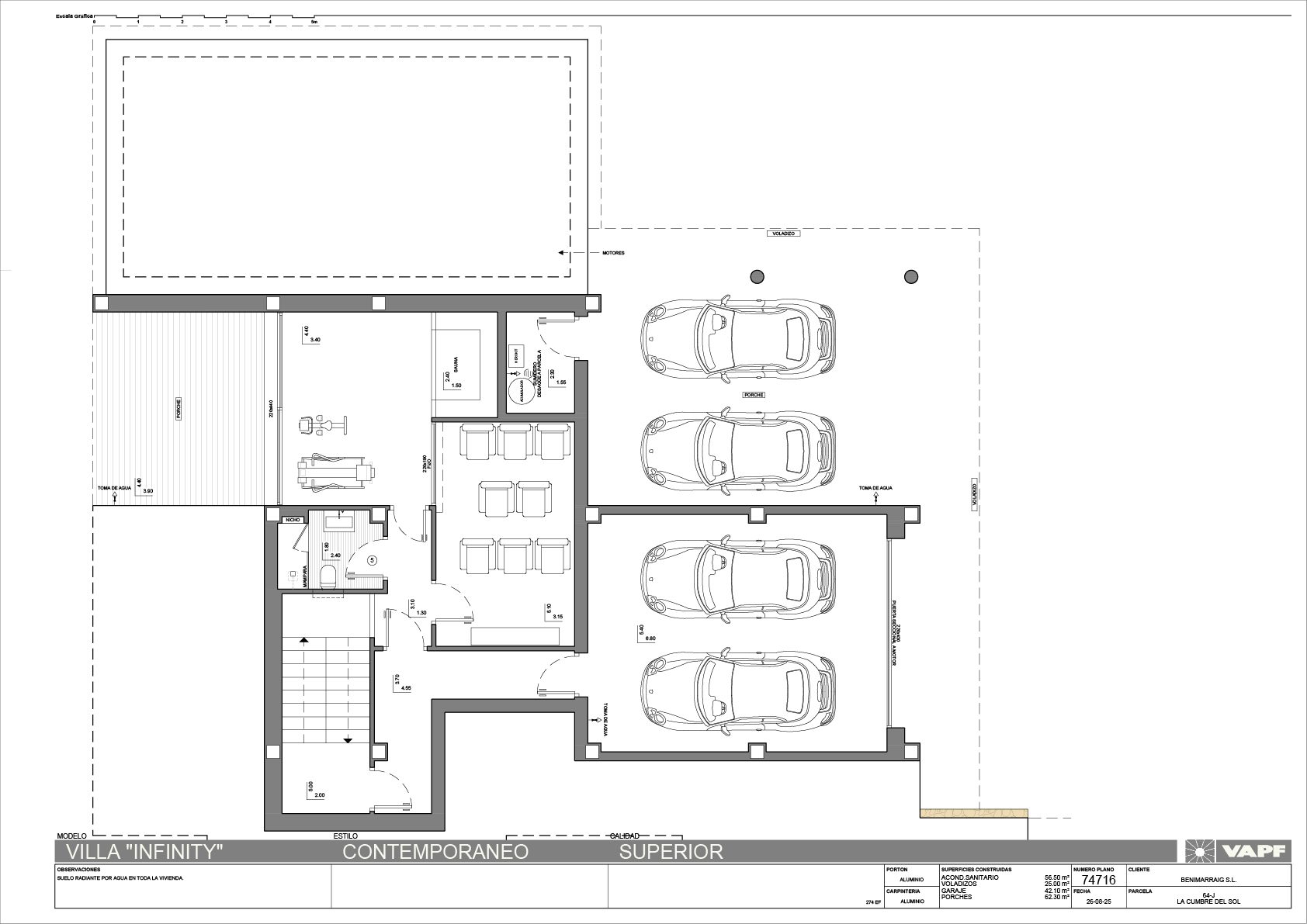 Grundriss 2 der Villa Infinity