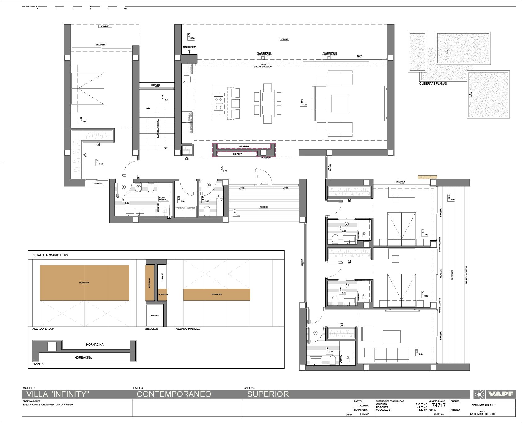 Grundriss 3 der Villa Infinity