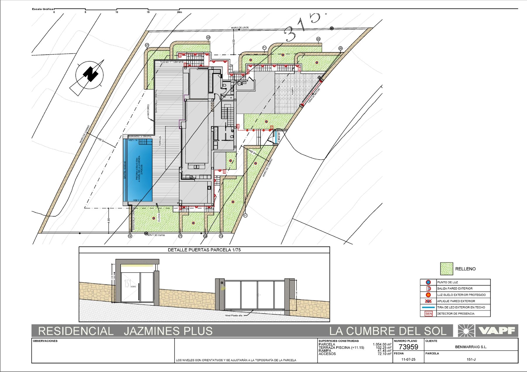 Grundriss 1 der Villa Rubik
