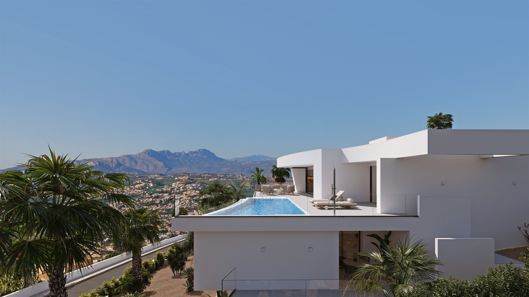 Ein Infinity-Pool, der den Blick bis zum Horizont führt