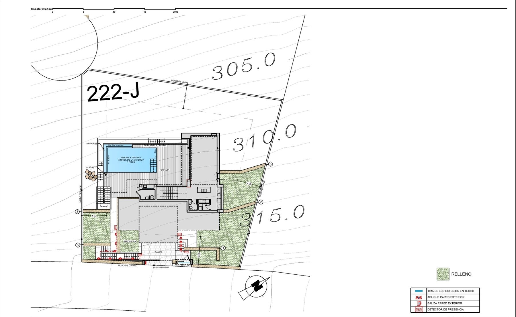 Plano 1 de Villa con vistas impresionantes