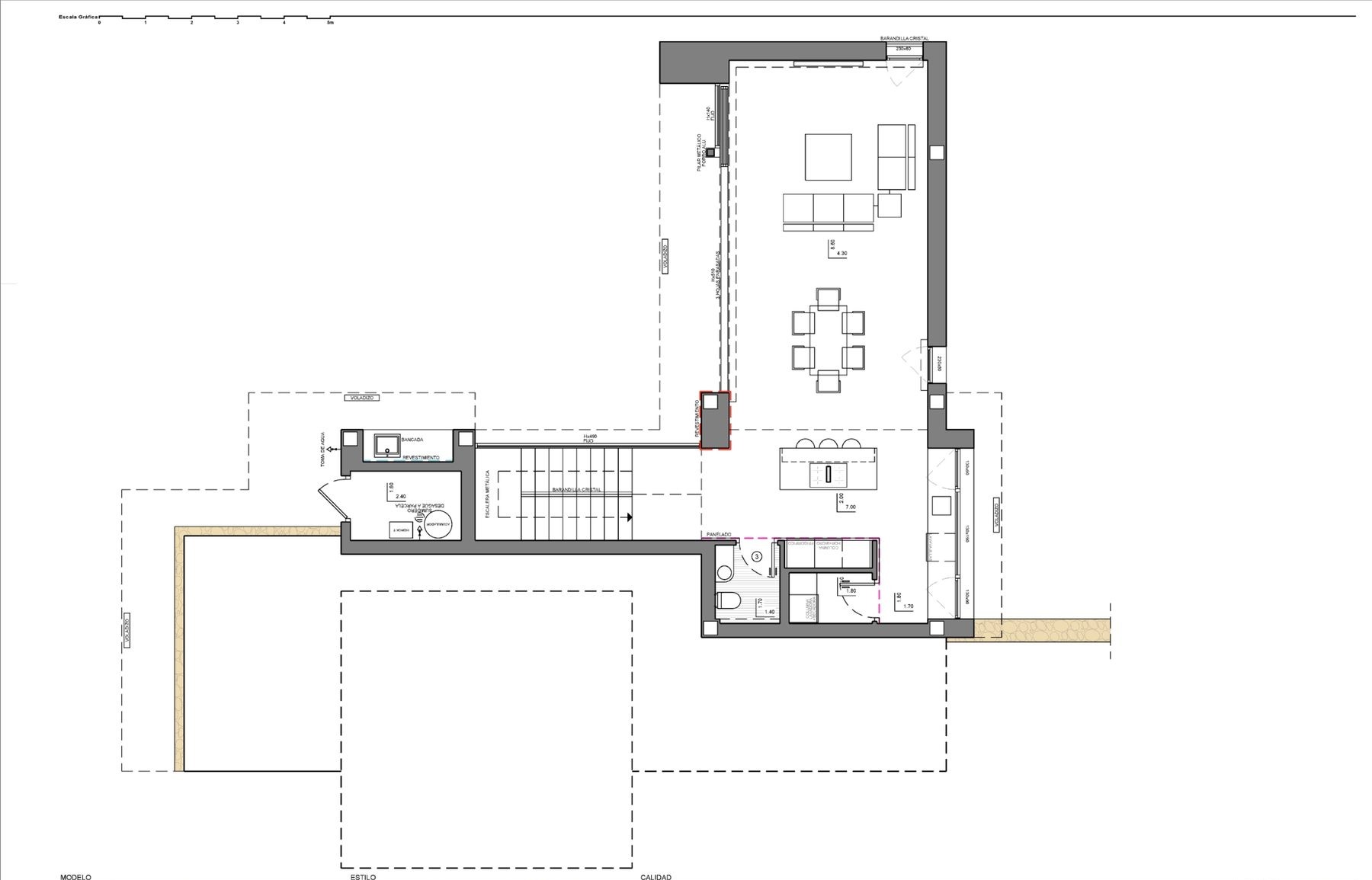 Plano 2 de Villa con vistas panorámicas y clase energética A