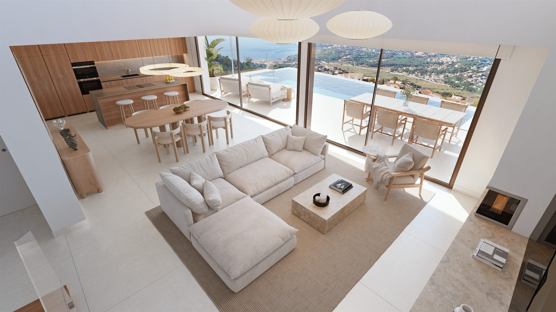 Open spaces connected to the outdoors