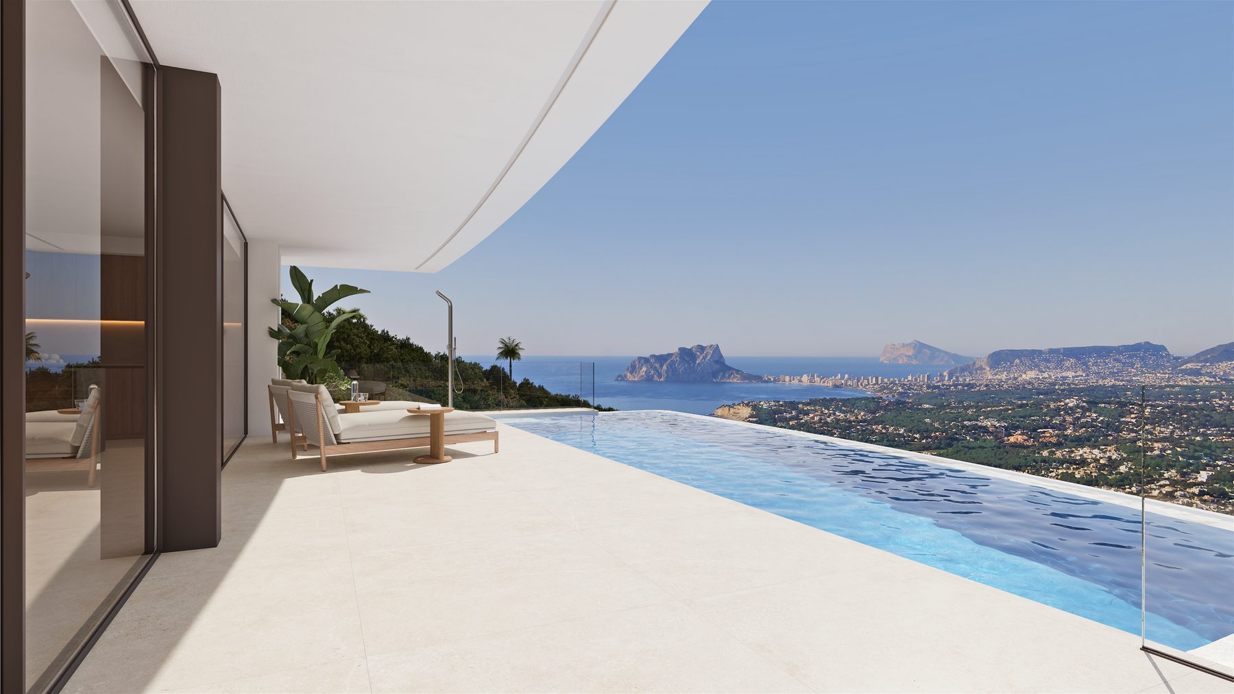 A balcony facing the Mediterranean