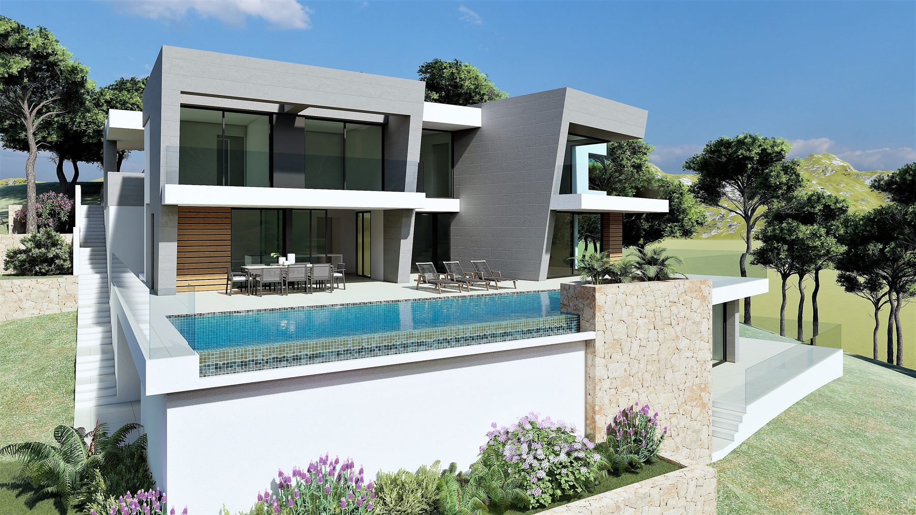 Villa independiente con jardín privado en Cumbre del Sol