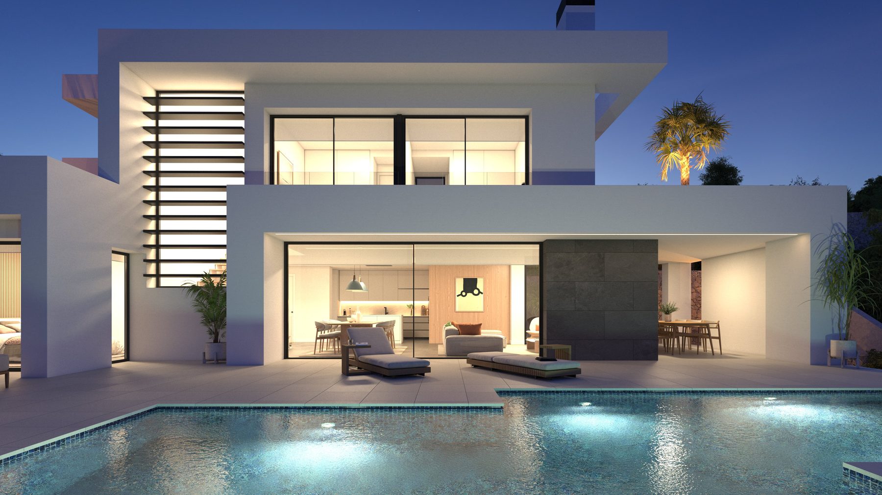 Villa de diseño compacta con clase energética A en Cumbre del Sol