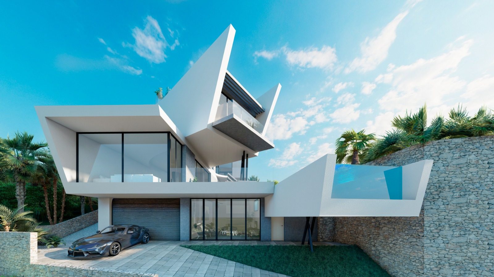 Architektenvilla mit Infinity-Pool und Dachterrasse in Orihuela Costa – Foto 1