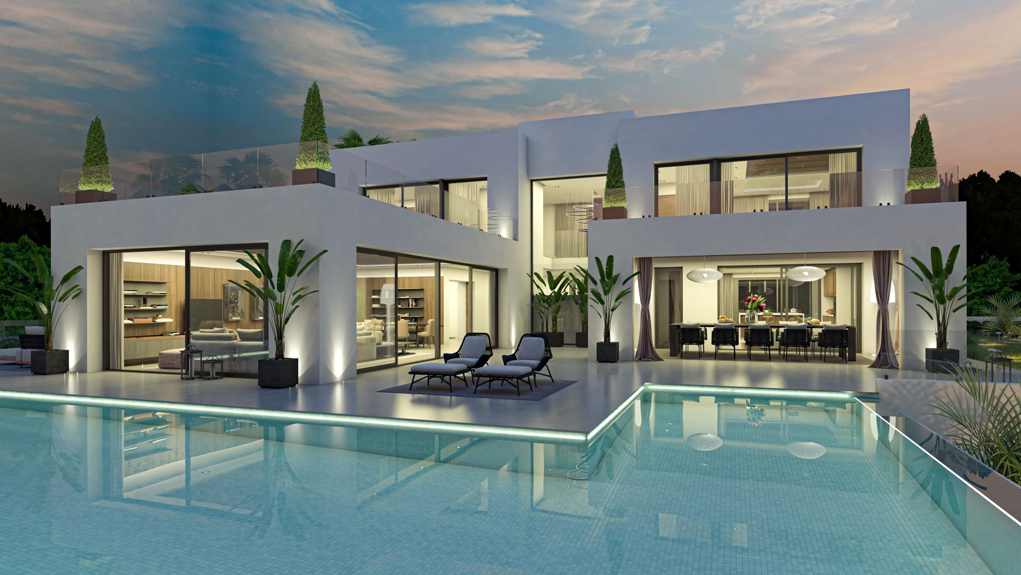 Moderne Villa mit Meerblick und Hallenbad in Las Rotas – Foto 2