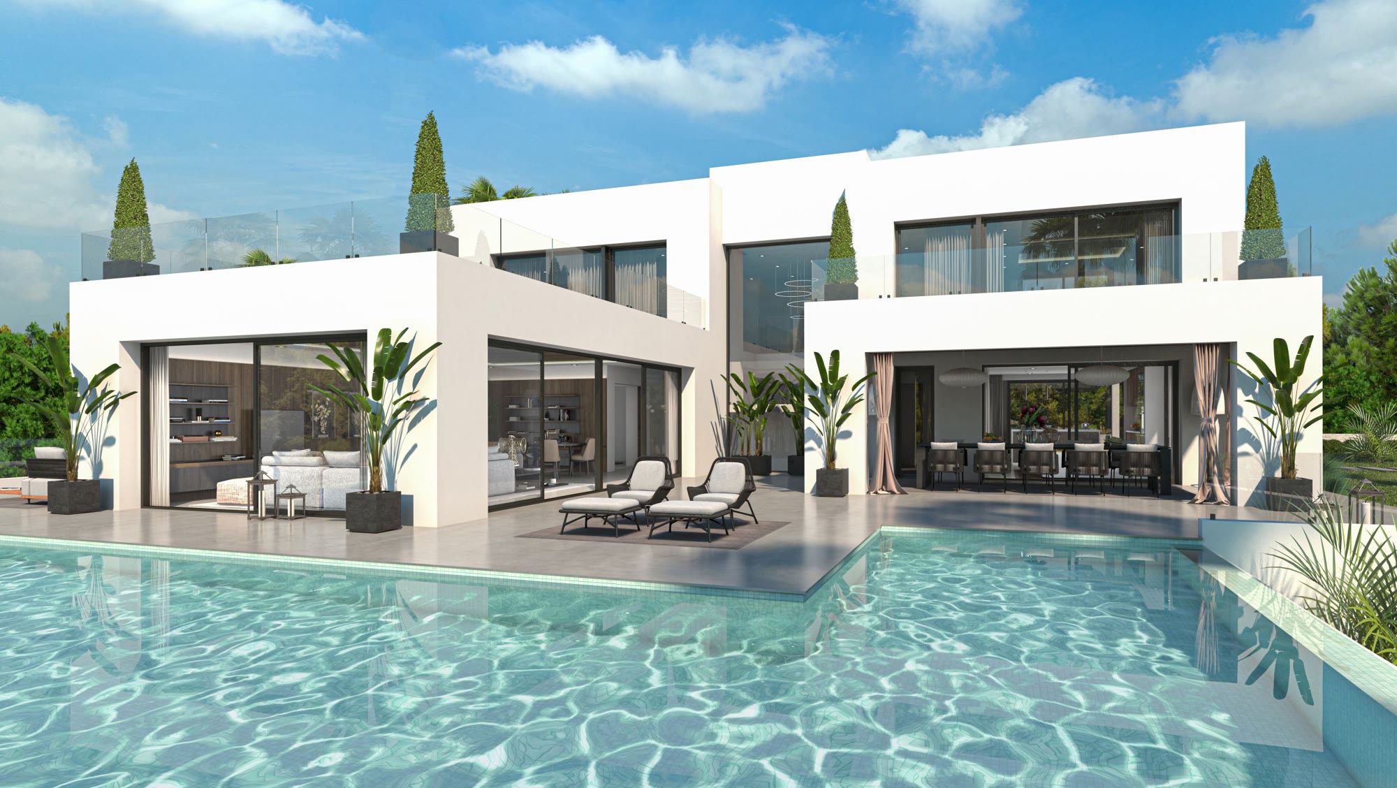 Moderne Villa mit Meerblick und Hallenbad in Las Rotas – Foto 3