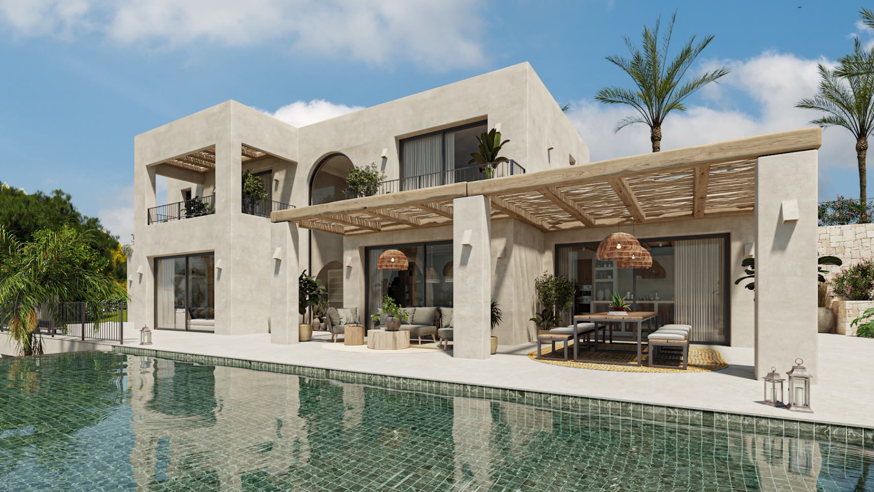 Ibiza-style villa with infinity pool and sea views in Dénia – photo 1