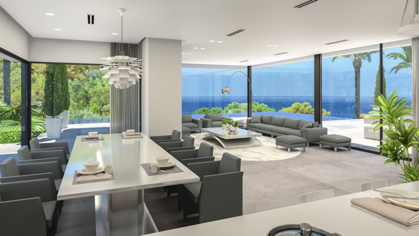 Modern villa with cantilevered terraces and infinity pool in Las Rotas – photo 5