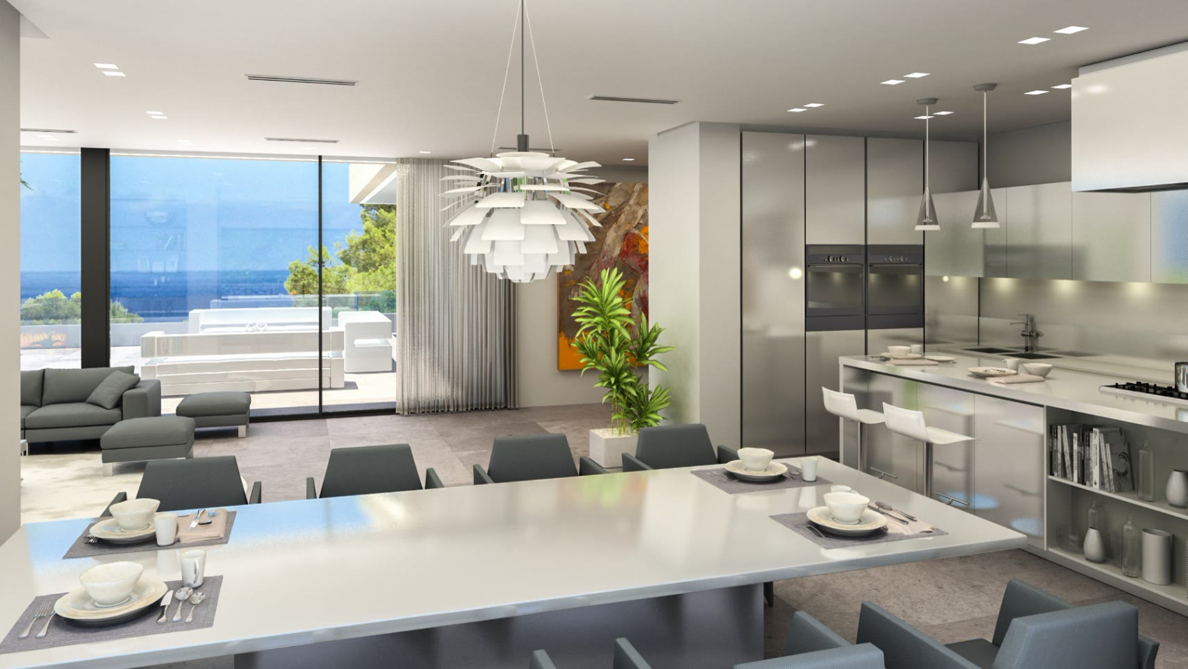 Modern villa with cantilevered terraces and infinity pool in Las Rotas – photo 7