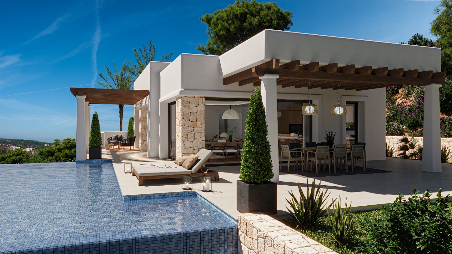 Villa moderna junto al campo de golf con piscina infinity en Benissa – Foto 3