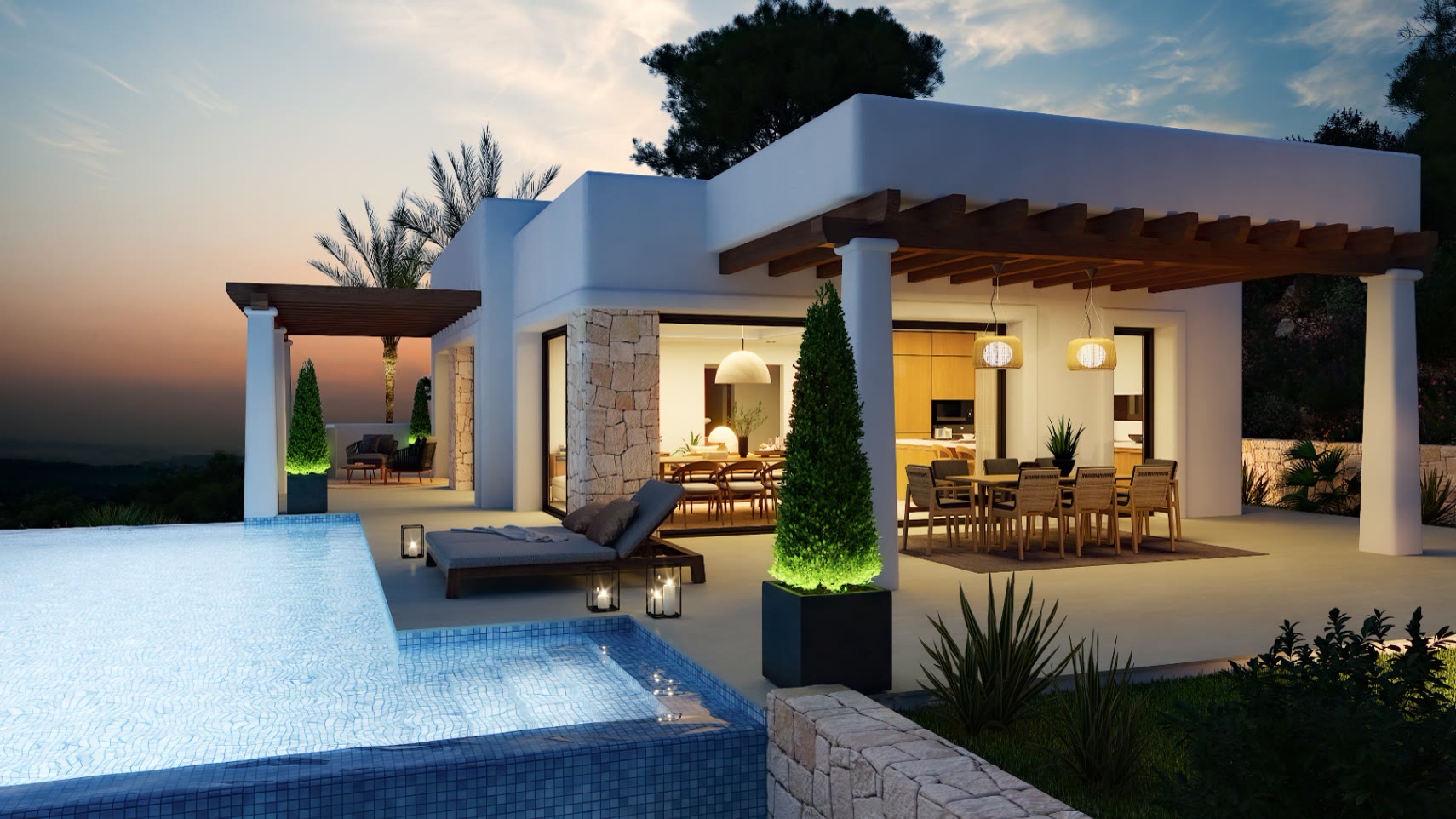 Villa moderna junto al campo de golf con piscina infinity en Benissa – Foto 9
