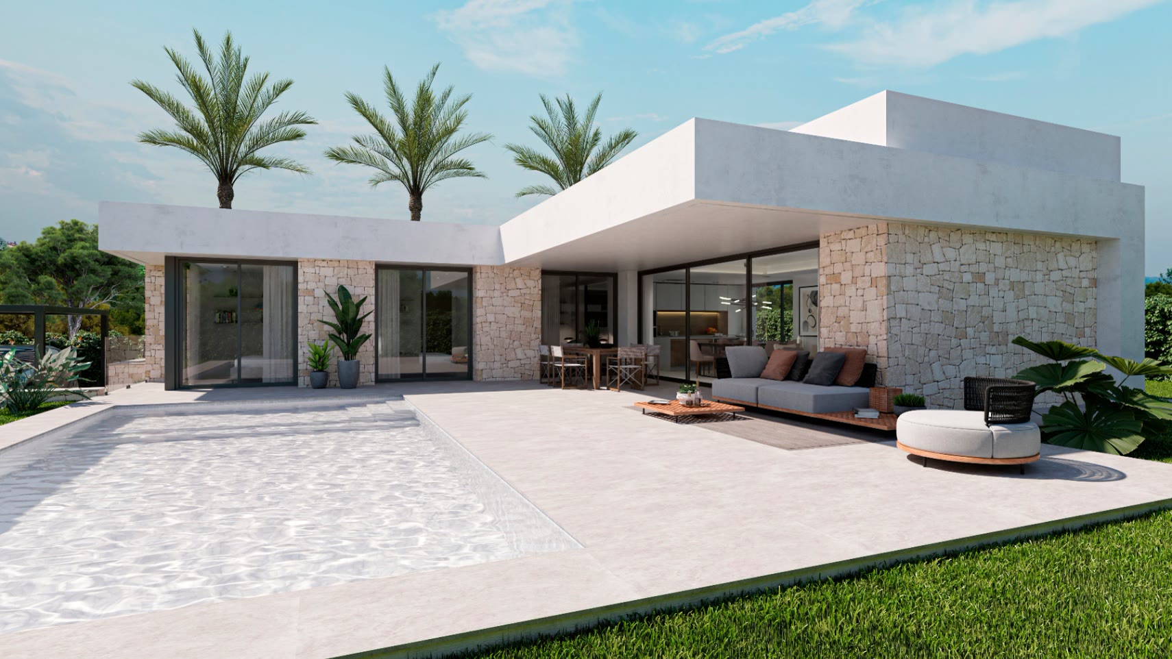 Single-level new-build villa with pool in Jávea – photo 4