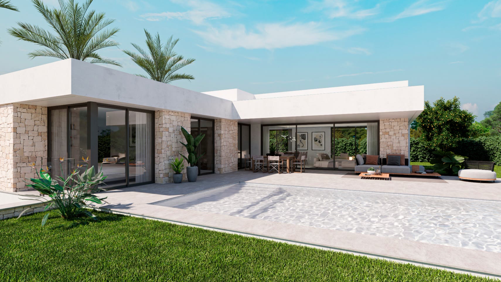 Eingeschossige Neubauvilla mit Pool in Jávea (zweite Villa der Anlage) – Foto 2