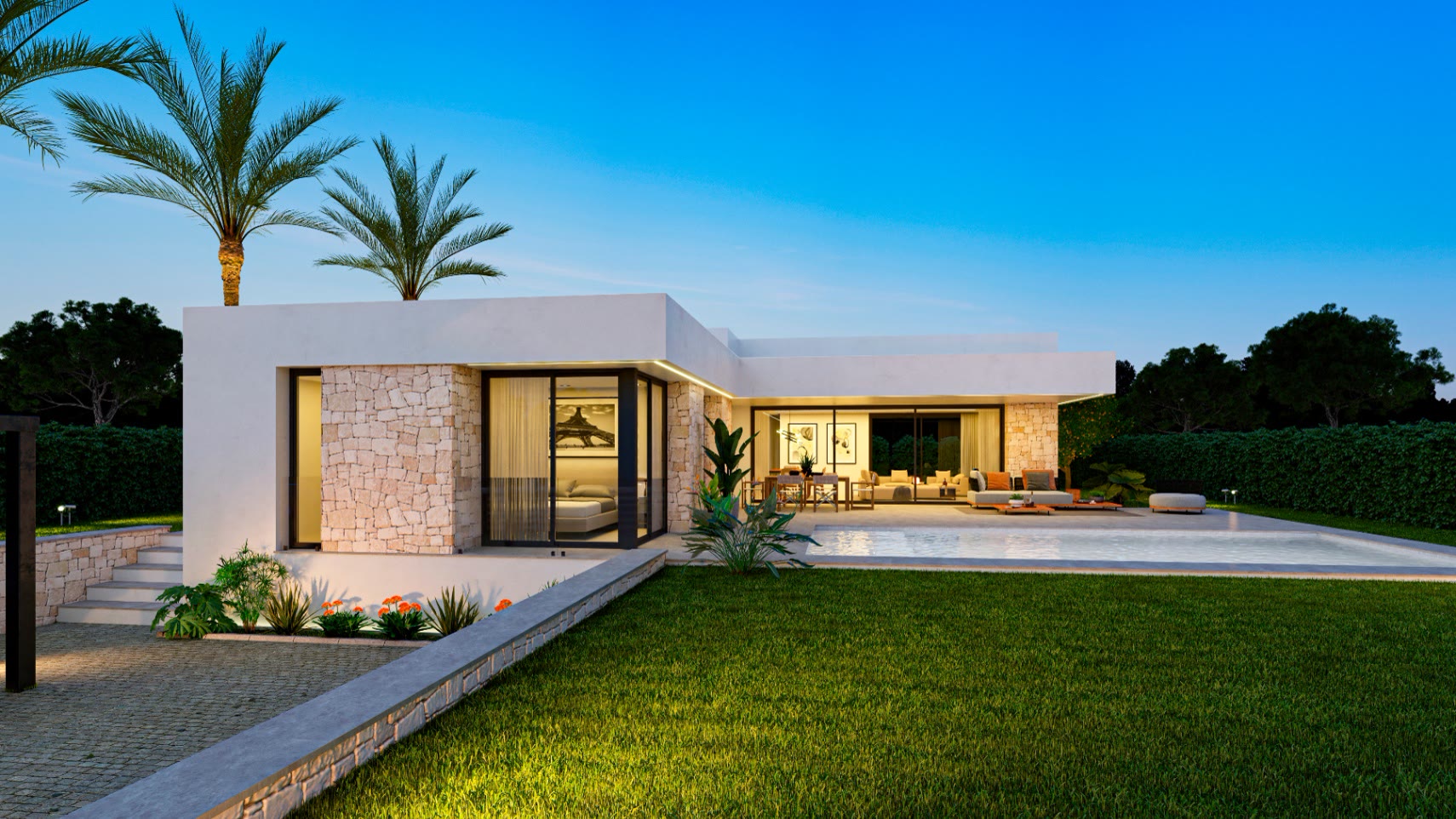 Eingeschossige Neubauvilla mit Pool in Jávea (zweite Villa der Anlage) – Foto 8