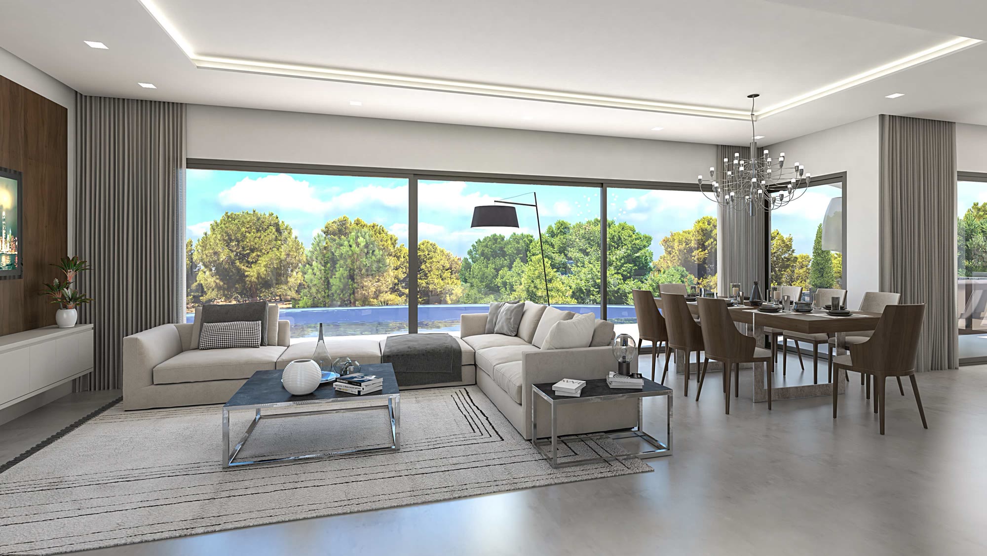 Villa de diseño estilo vela con piscina infinity en forma de D en Dénia – Foto 8